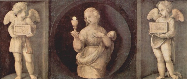 Raffaello Sanzio"La foi et deux anges"1507