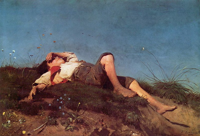 Franz von Lenbach"Jeune berger"1860
