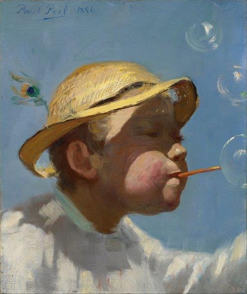 Paul Peel-le garçon bulle-1884