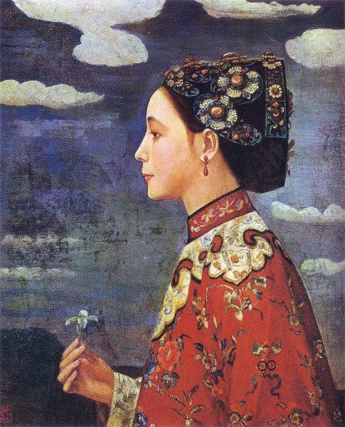 Fujishima Takeji-L'orchidée